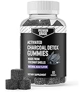 Premium Grade Activated Charcoal Gummies - Coconut Charcoal Supplements for Detox Support, Oral H...