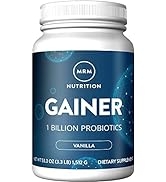 MRM Nutrition Gainer Protein with Probiotics + Postbiotics | Vanilla Flavored | 25g Protein | Whe...