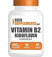 BULKSUPPLEMENTS.COM Riboflavin 400mg - Vitamin B2 Riboflavin - Vitamin B2 400 mg - B2 Vitamin 400...