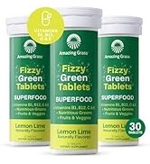 Amazing Grass Fizzy Green Tablets Superfood: Green Superfood Water Flavoring Tablet with Antioxid...