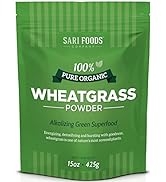 Organic Wheatgrass Powder (15 Ounce): Natural Vegan Whole Food Fiber, Chlorophyll, Antioxidants, ...