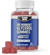 VitaPatch Premium Grade Glycerol Gummies Stim Free Pre Workout - Intense Pump Supplement - Glycer...