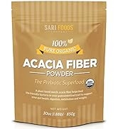 Organic Acacia Fiber Powder (30 Ounce): Natural, Whole Food, Plant Based Prebiotic Superfood for ...