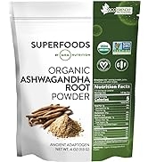 MRM Nutrition Organic Ashwagandha Root Powder | Superfoods | Ancient adaptogen | Antioxidants | V...